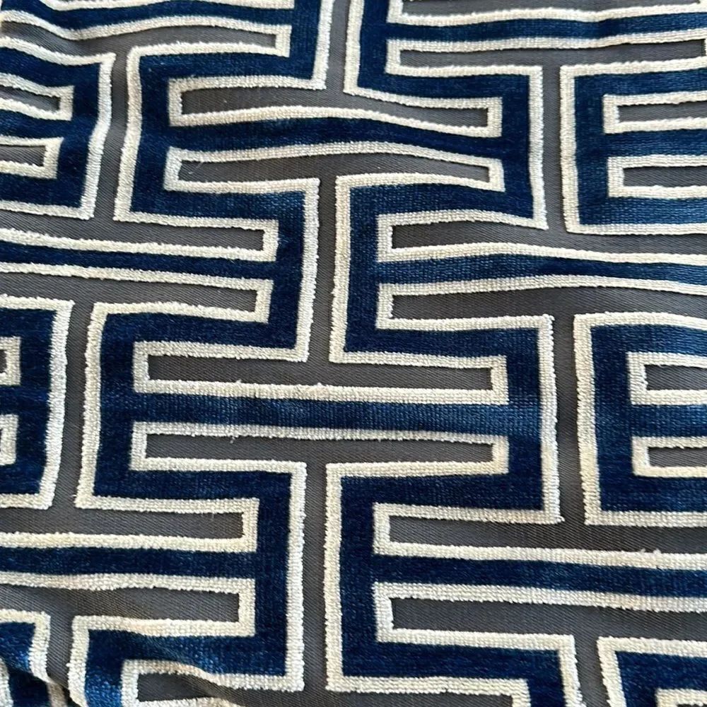 Custom Retro Pattern Pillow Covers (2) 19”x19” - Picture 2 of 6